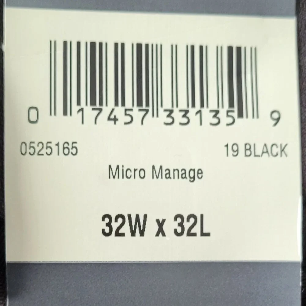 VTG Kenneth Cole Reaction Micro Manage Men's Dress Slacks Black NWT NEW